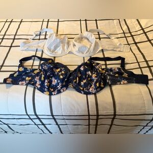 2 Elomi Morgan Stretch Banded Full Cup Bras in Size 36 L (US Cup Size)